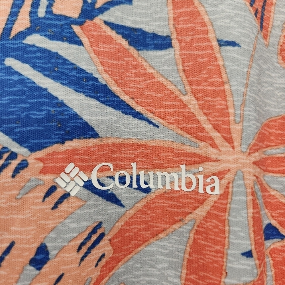 Columbia Youth M 10-12 Lychee Tropical Terminal Tackle Sun Protection Fish Shirt - Picture 3 of 5